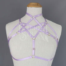 HEXAGRAM BODY HARNESS BRALET LILAC - DEVELOPMENT SAMPLE - SIZE SMALL UK 8-10 // US 4-6
