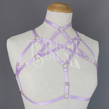 HEXAGRAM BODY HARNESS BRALET LILAC - DEVELOPMENT SAMPLE - SIZE SMALL UK 8-10 // US 4-6