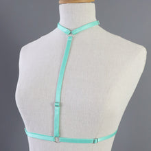 SARAH CHOKER BODY HARNESS MINT GREEN - FIT UP TO 34" RIBCAGE