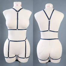 NAVY BLUE BODY HARNESS SET- SIZE SMALL- MEDIUM // UK 4-14 // US 0-10 (FITS : RIBCAGE UP TO 34" // WAIST UP TO 36" // LEG CIRCUMFERENCE UP TO 21") (Copy)