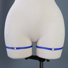 PAIR GARTER LEG HARNESS BLUE // SIZE UK 12-14 - FIT 20-24" LEG CIRCUMFERENCE