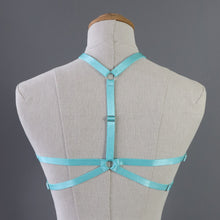 PENTAGRAM BODY HARNESS BRALET TURQUOISE BLUE UK 8-10 (FITS 28-35" UNDERBUST