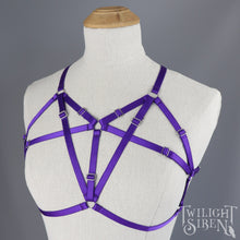 TALIA BODY HARNESS BRALET PURPLESIZE // SMALL UK 8-10 // US 4-6