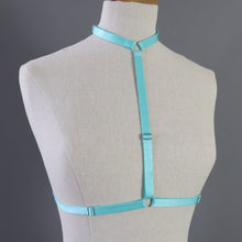 SARAH CHOKER BODY HARNESS TURQUOISE