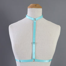 SARAH CHOKER BODY HARNESS TURQUOISE