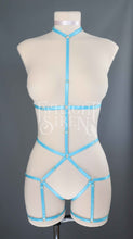 TURQUOISE BODY HARNESS OUVERT PLAYSUIT DEVELOPMENT SAMPLE - SIZE SMALL // UK 4-10 // US 0-6