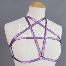 PENTAGRAM BODY HARNESS BRALET VIOLET PURPLE - DEVELOPMENT SAMPLE - SIZE SMALL-MEDIUM  UK 8-12 // US  4-10