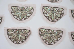 LOT #84  bundle job lot of embellished trims and beaded applique