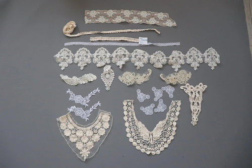 LOT #92 big bundle job lot cream lace trims