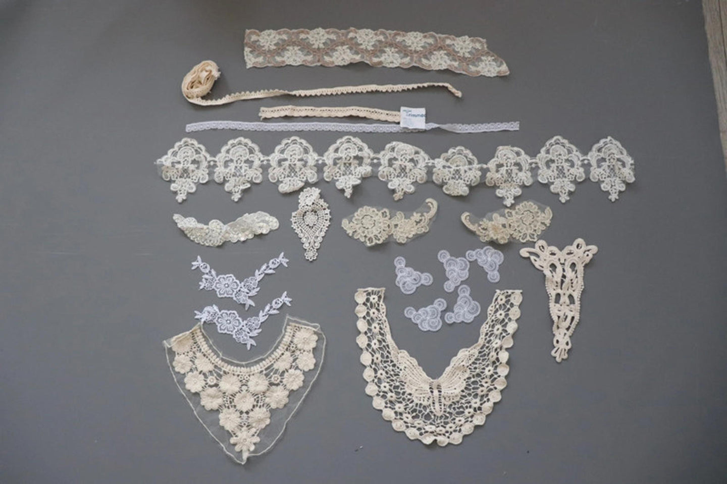LOT #92 big bundle job lot cream lace trims