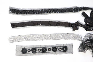 LOT #29 bundle x 4 beaded/ sequin trim.