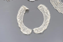bundle x 8 job lot Cream/ white lace neckline collar trim, applique insert - craft sewing clearout,