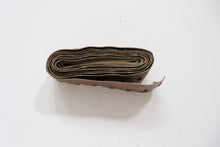 LOT #77 faux leather bronze metallic trim with eyelet detail  just under 2.5 metres