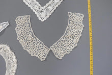 bundle x 8 job lot Cream/ white lace neckline collar trim, applique insert - craft sewing clearout,
