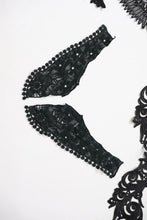 bundle job lot  Black mix of lace neckline collar craft sewing clearout,