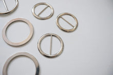 LOT #108 - silver metal chunky adjusters, bag making accessory