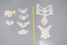 LOT #51 bundle x 8 job lot Cream / white/ ivory lace neckline collar back trim, applique
