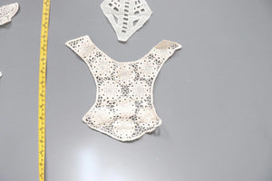LOT #51 bundle x 8 job lot Cream / white/ ivory lace neckline collar back trim, applique