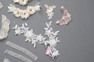 LOT #16 bundle job lot lace trims, collars