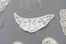 LOT #35 bundle x 8 job lot Cream white lace neckline collar trim- craft clearout