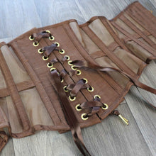 DARK BROWN SATIN CORSET RIBBON LACING ~10MM / 15MM