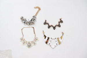 LOT #57 bundle acrylic, metal pieces trim job lot  gold / black