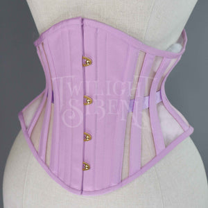 VOLUSPA COTTON SATIN AND MESH RIDING CORSET