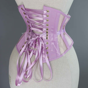 VOLUSPA COTTON SATIN AND MESH RIDING CORSET