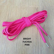 POLYESTER FLAT CORSET LACING - TIPPED WITH METAL AGLETS