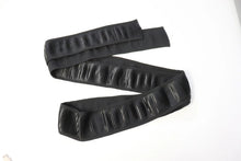 LOT #56 black pleated satin trim, craft sewing clearout