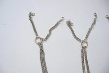 LOT #110 silver chains, bag charm diy, craft clear out