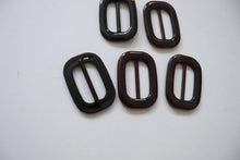LOT #107 - Brown Torteshell chunky adjusters, bag making accesory