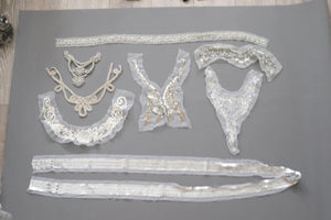 LOT #12 bundle job lot embellished trims, craft clearout