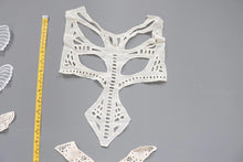 LOT #51 bundle x 8 job lot Cream / white/ ivory lace neckline collar back trim, applique