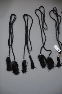 LOT #94 big bundle job lot black and cream tassle and braid
