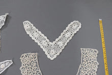 LOT #35 bundle x 8 job lot Cream white lace neckline collar trim- craft clearout