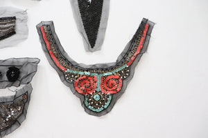 LOT #6  bundle job lot embellished trims, craft clearout