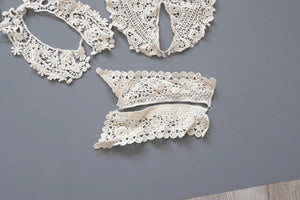 LOT #14  bundle job lot lace trims, collars
