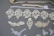 LOT #92 big bundle job lot cream lace trims
