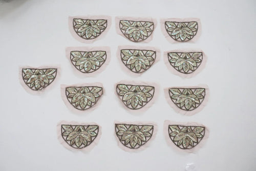 LOT #84  bundle job lot of embellished trims and beaded applique