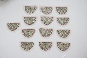 LOT #84  bundle job lot of embellished trims and beaded applique