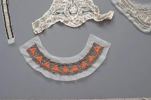 LOT #10  bundle job lot embellished trims, craft clearout