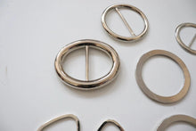 LOT #108 - silver metal chunky adjusters, bag making accessory