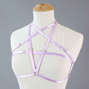 PENTAGRAM BODY HARNESS BRALET LILAC PURPLE
