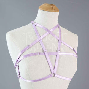 PENTAGRAM BODY HARNESS BRALET LILAC PURPLE