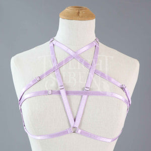 PENTAGRAM BODY HARNESS BRALET LILAC PURPLE