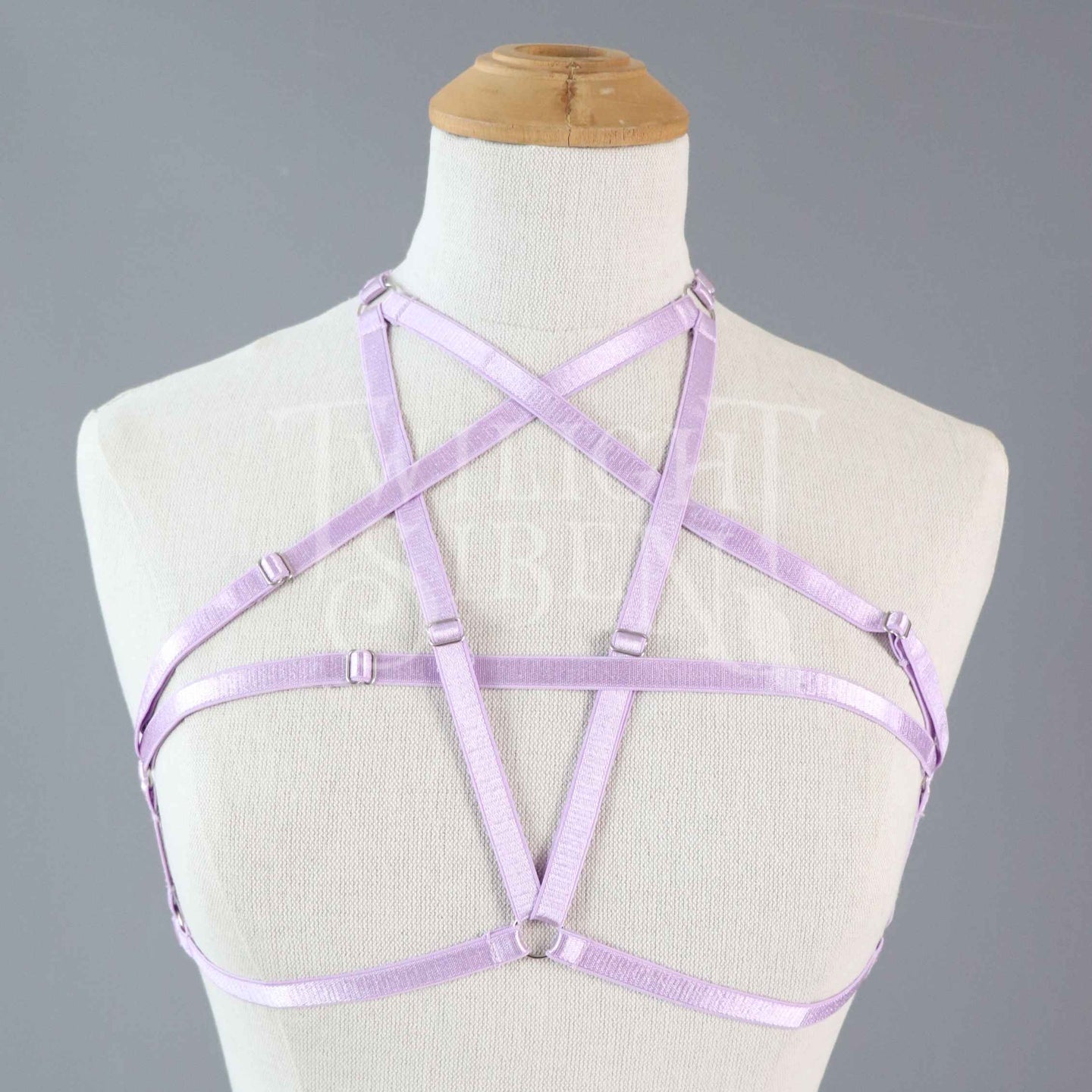 PENTAGRAM BODY HARNESS BRALET LILAC PURPLE