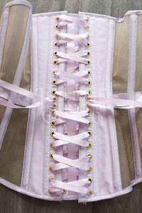 PALE LILAC SATIN CORSET RIBBON LACING ~10MM / 15MM / 25MM