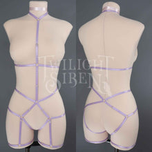 LILAC JADE BODY HARNESS OUVERT PLAYSUIT  DEVELOPMENT SAMPLE - SIZE SMALL // UK 4-8 // US 0-4