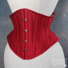 23 INCH WAIST VOLUSPA RED SILK RIDING CORSET (PHOTOSHOOT SAMPLE)